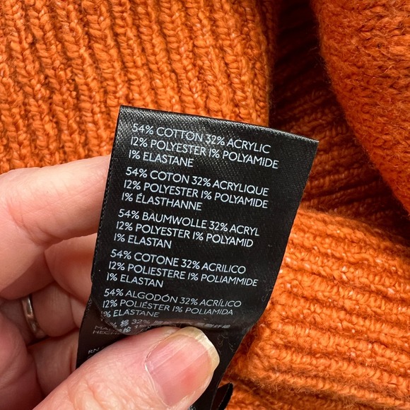 Anthropologie Sweater Womens Small Draped Cowl Neck Pull Over Long Sleeve NWT - Picture 9 of 10